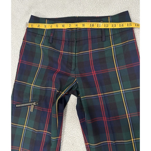 Tommy Hilfiger Tartan Vtg Y2K Cargo Plaid Pants Academia Prep Grunge Punk Sz 4 - Picture 6 of 9